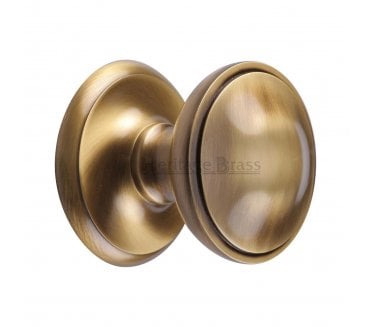 Heritage Brass V900 Round Centre Door Knob - Antique Brass