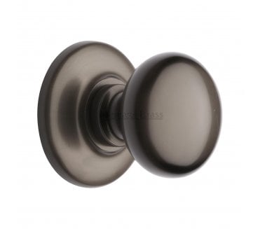 Heritage Brass V901 Mushroom Centre Door Knob - Matt Bronze