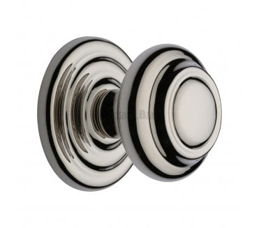 Heritage Brass V905 Contoured Centre Door Knob - Polished Nickel
