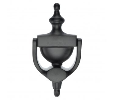 Heritage Brass V910 Urn Door Knocker - 195mm - Matt Black