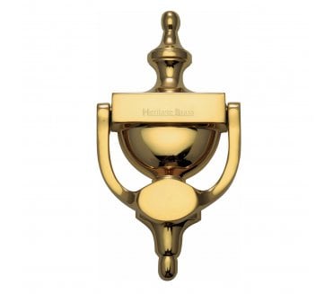 Heritage Brass V910 Urn Door Knocker - 195mm - Unlacquered Brass