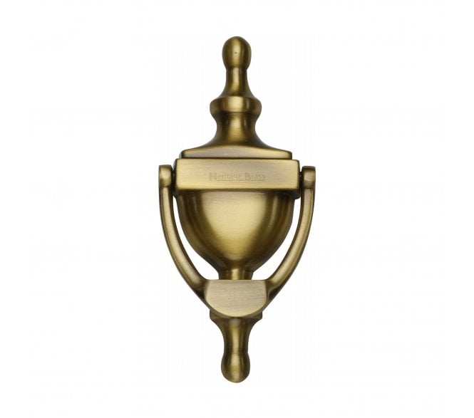 Heritage Brass V910 Victorian Urn Door Knocker 152mm - Antique Brass
