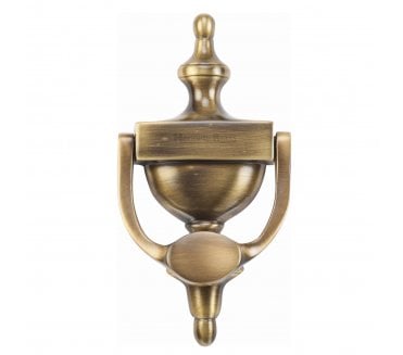 Heritage Brass V910 Victorian Urn Door Knocker 195mm - Antique Brass