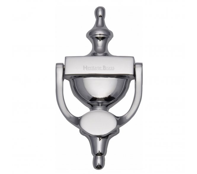 Heritage Brass V910 Victorian Urn Door Knocker 195mm - Polished Chrome