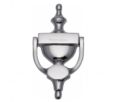 Heritage Brass V910 Victorian Urn Door Knocker 195mm - Polished Chrome