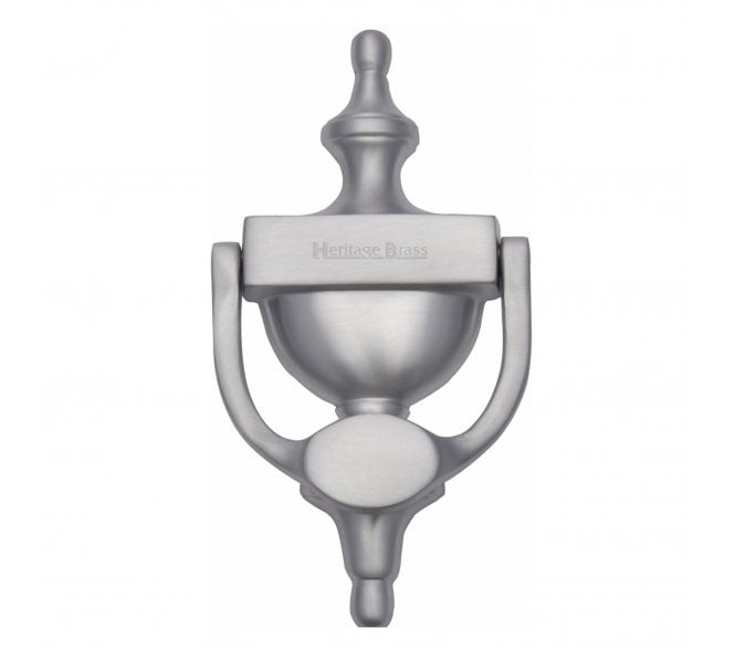 Heritage Brass V910 Victorian Urn Door Knocker 195mm - Satin Chrome
