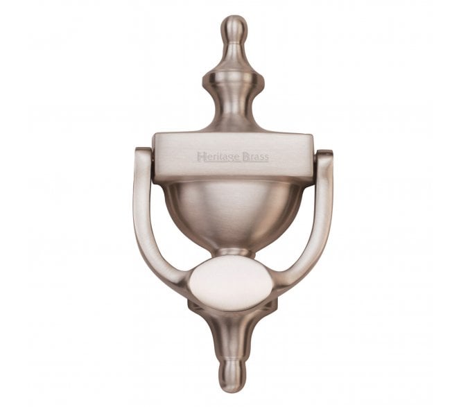 Heritage Brass V910 Victorian Urn Door Knocker 195mm - Satin Nickel