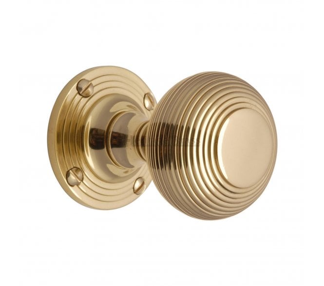 Heritage Brass V971-PB Beehive Mortice Knobs - Polished Brass