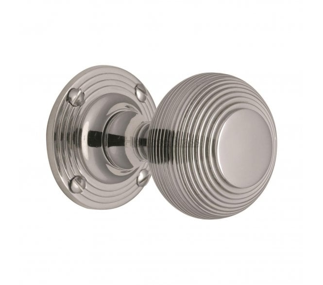 Heritage Brass V971-PC Beehive Mortice Knobs - Polished Chrome