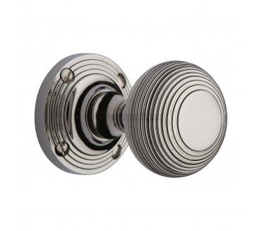 Heritage Brass V971-PNF Beehive Mortice Knobs - Polished Nickel