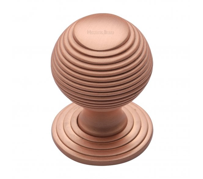 Heritage Brass V973 Beehive Cabinet Knobs - Satin Rose Gold