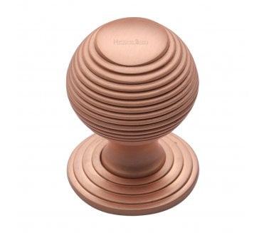 Heritage Brass V973 Beehive Cabinet Knobs - Satin Rose Gold
