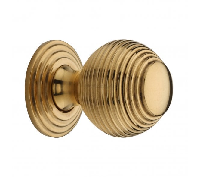 Heritage Brass V973 Beehive Cabinet Knobs - Unlacquered Brass