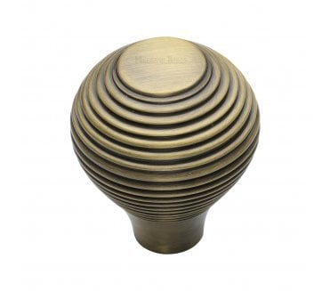 Heritage Brass V974 Beehive Cabinet Knobs - Antique Brass