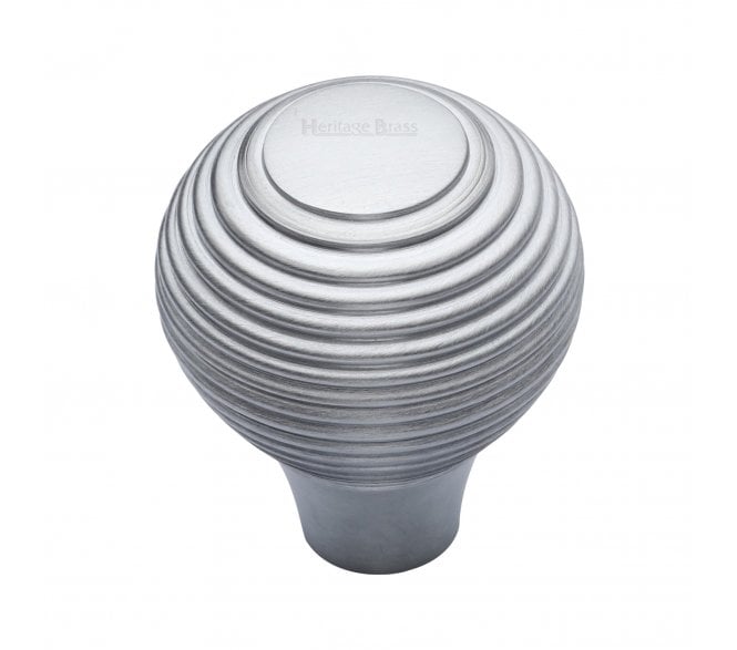 Heritage Brass V974 Beehive Cabinet Knobs - Satin Chrome