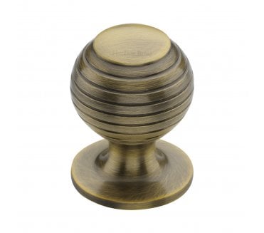 Heritage Brass V976 Beehive Cabinet Knobs - Antique Brass