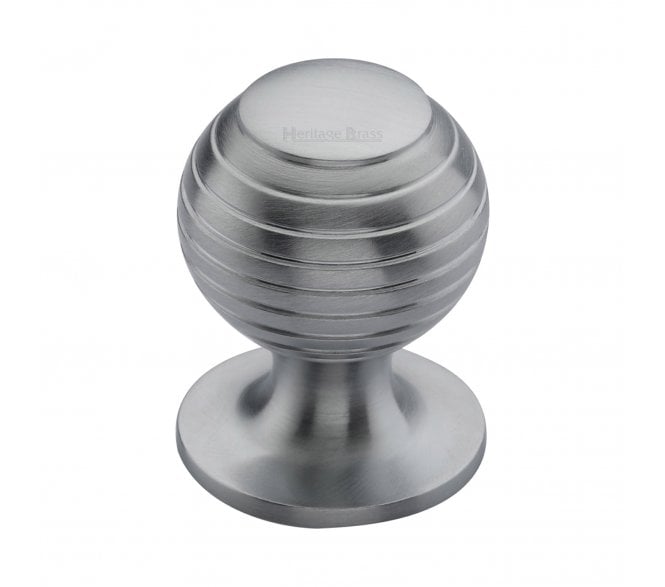 Heritage Brass V976 Beehive Cabinet Knobs - Satin Chrome