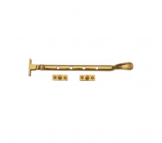 Heritage Brass V990 Spoon Casement Stays - Polished Brass