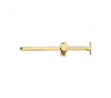 Heritage Brass V991 Sliding Casement Stay - Polished Brass