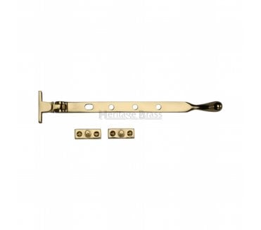 Heritage Brass V992 Bulb End Casement Stays - Polished Brass