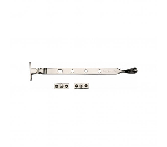 Heritage Brass V992 Bulb End Casement Stays - Polished Nickel