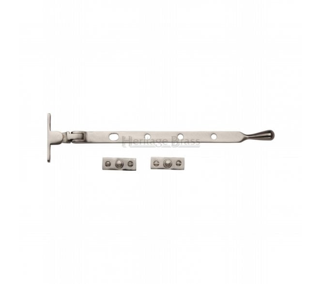 Heritage Brass V992 Bulb End Casement Stays - Satin Nickel