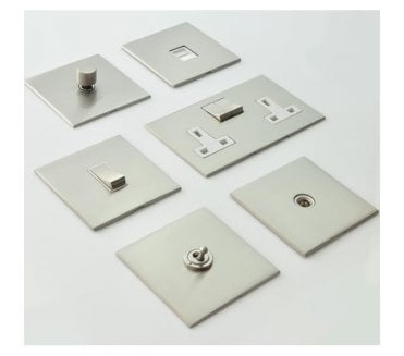 Heritage Brass W05 Winchester Electrical Fittings Range - Satin Nickel