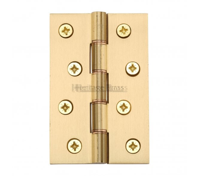 Heritage Brass Washered Butt Hinges 102x67mm - Satin Brass (Pair)
