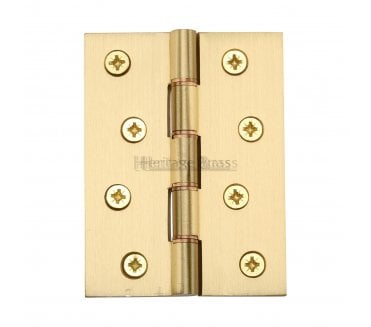 Heritage Brass Washered Butt Hinges 102x76mm - Satin Brass (Pair)