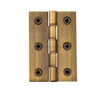 Heritage Brass Washered Butt Hinges 76x51mm - Antique Brass (Pair)