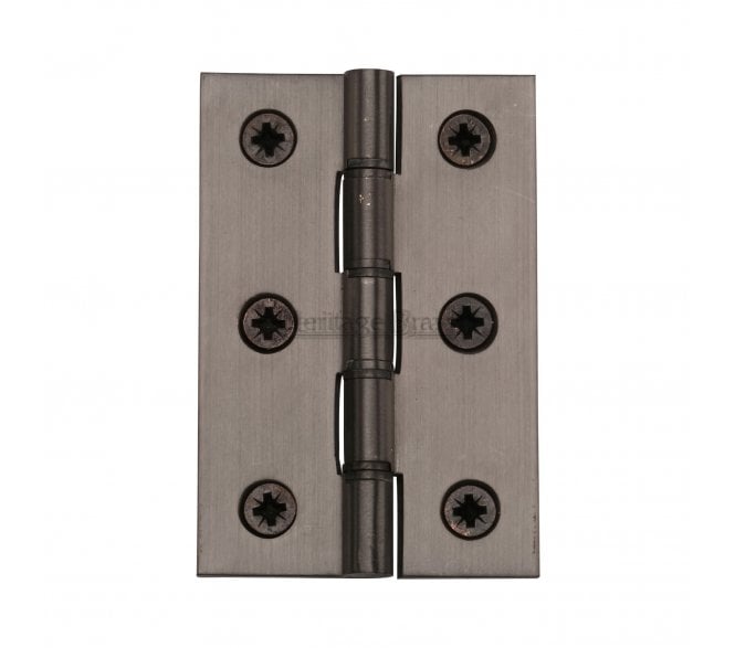 Heritage Brass Washered Butt Hinges 76x51mm - Matt Bronze (Pair)