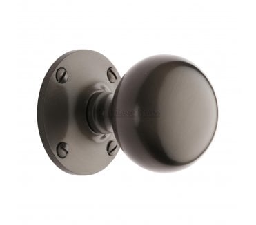 Heritage Brass Westminster Mortice Knobs - Matt Bronze