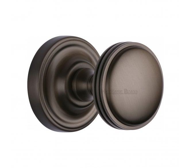 Heritage Brass Whitehall Mortice Knobs  - Matt Bronze