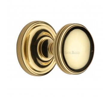 Heritage Brass Whitehall Mortice Knobs - Polished Brass