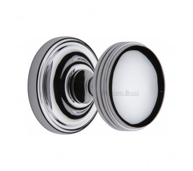 Heritage Brass Whitehall Mortice Knobs - Polished Chrome