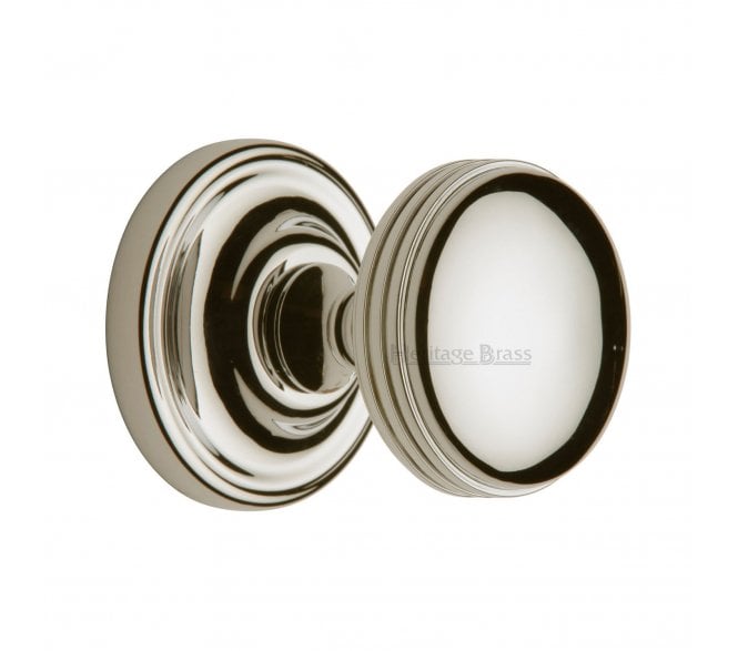 Heritage Brass Whitehall Mortice Knobs - Polished Nickel
