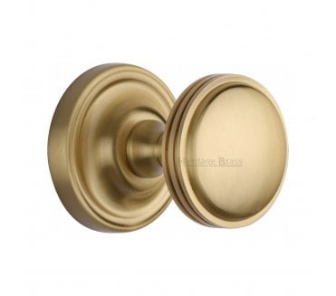 Heritage Brass Whitehall Mortice Knobs - Satin Brass