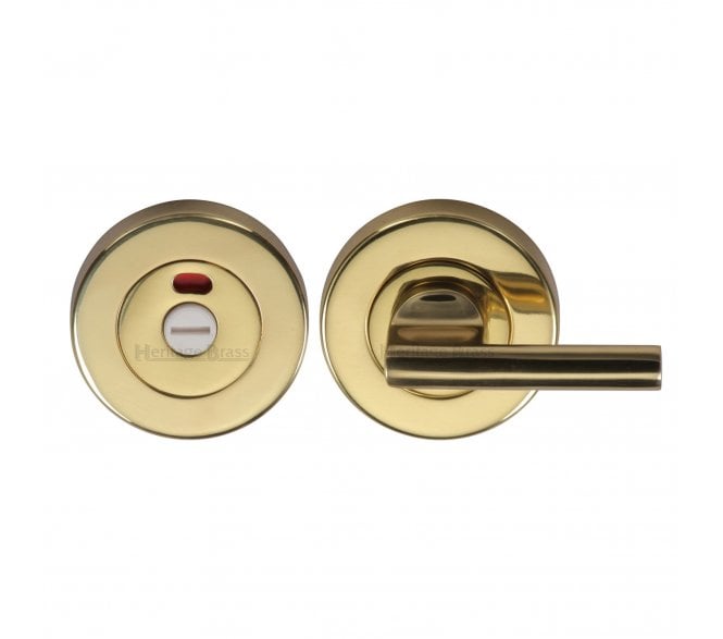 Heritage V4048 Bathroom Turn & Indicator for Less Able - Polished Brass