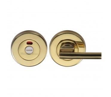 Heritage V4048 Bathroom Turn & Indicator for Less Able - Polished Brass