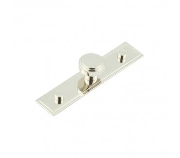 Hoxton Cropley Cabinet Knobs On Stepped Backplate - Polished Nickel