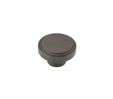 Hoxton Cropley Stepped Cabinet Knobs - Dark Bronze