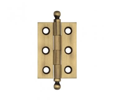 Hoxton HOX800 Finial Hinges - 50x35mm (Pair) - Antique Brass