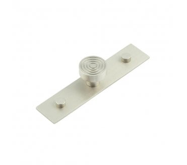 Hoxton Murray Cabinet Knobs On Plain Backplate - Satin Nickel