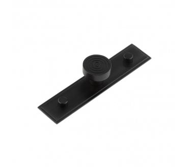 Hoxton Murray Cabinet Knobs On Stepped Backplate - Matt Black