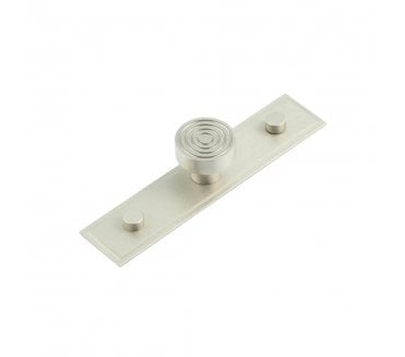 Hoxton Murray Cabinet Knobs On Stepped Backplate - Satin Nickel