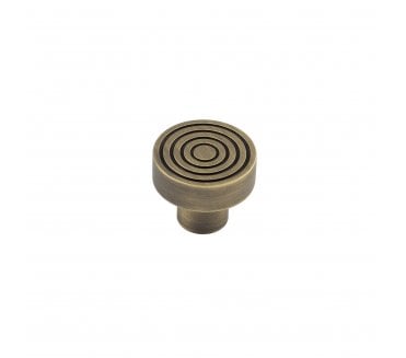 Hoxton Murray Reeded Cabinet Knobs - Antique Brass