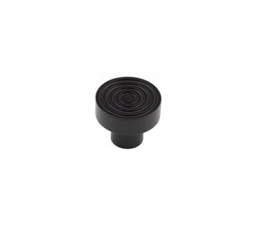 Hoxton Murray Reeded Cabinet Knobs - Matt Black