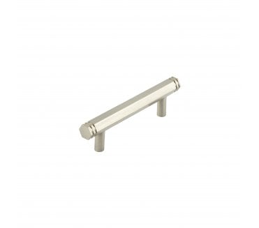 Hoxton Nile Hexagonal Stepped Cabinet Handles - Satin Nickel