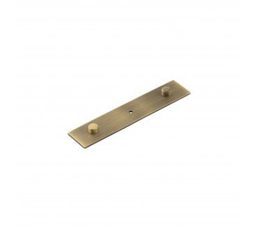 Hoxton Plain Backplate To Suit Cabinet Knobs - Antique Brass