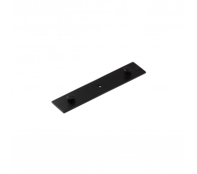 Hoxton Plain Backplate To Suit Cabinet Knobs - Matt Black